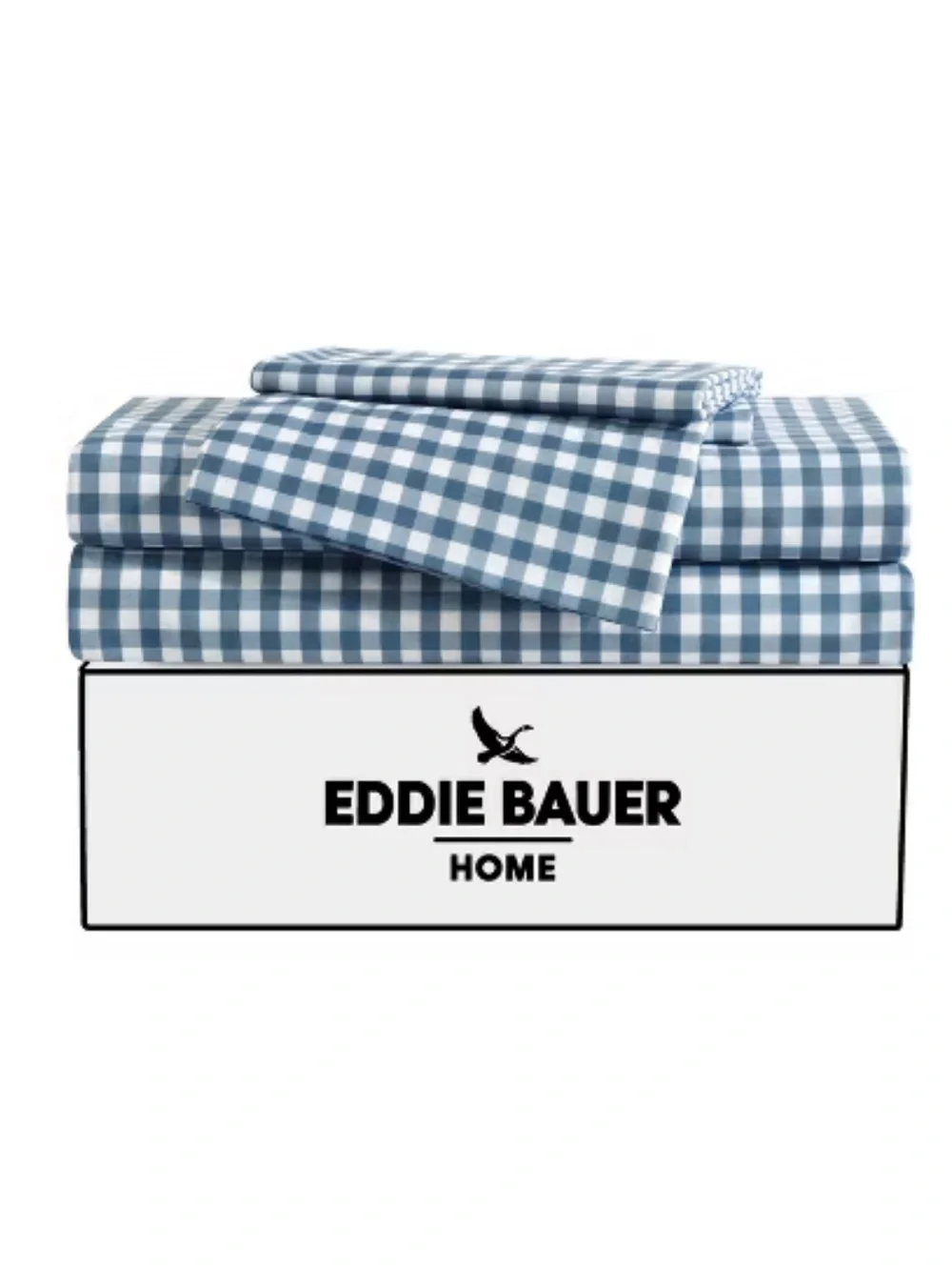 NEW Eddie Bauer Kids Queen Sheet Set, Ultra-Soft Microfiber. Preston Check